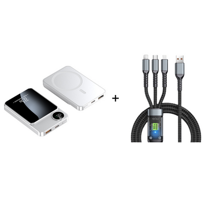⚡📱22.5W Power Bank – Magnetic, Slim, Charges 3 Devices At Once– Power Up Anywhere, Anytime✨