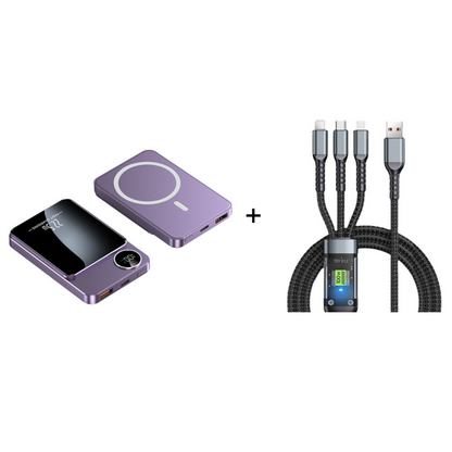⚡📱22.5W Power Bank – Magnetic, Slim, Charges 3 Devices At Once– Power Up Anywhere, Anytime✨