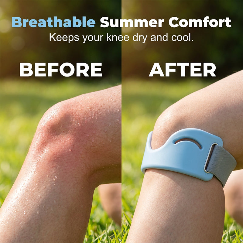 ⏳Time-Limited Special⏰Patella Brace – Silicone, Shock-Absorbing, Breathable, Dual-Buckle 🏃