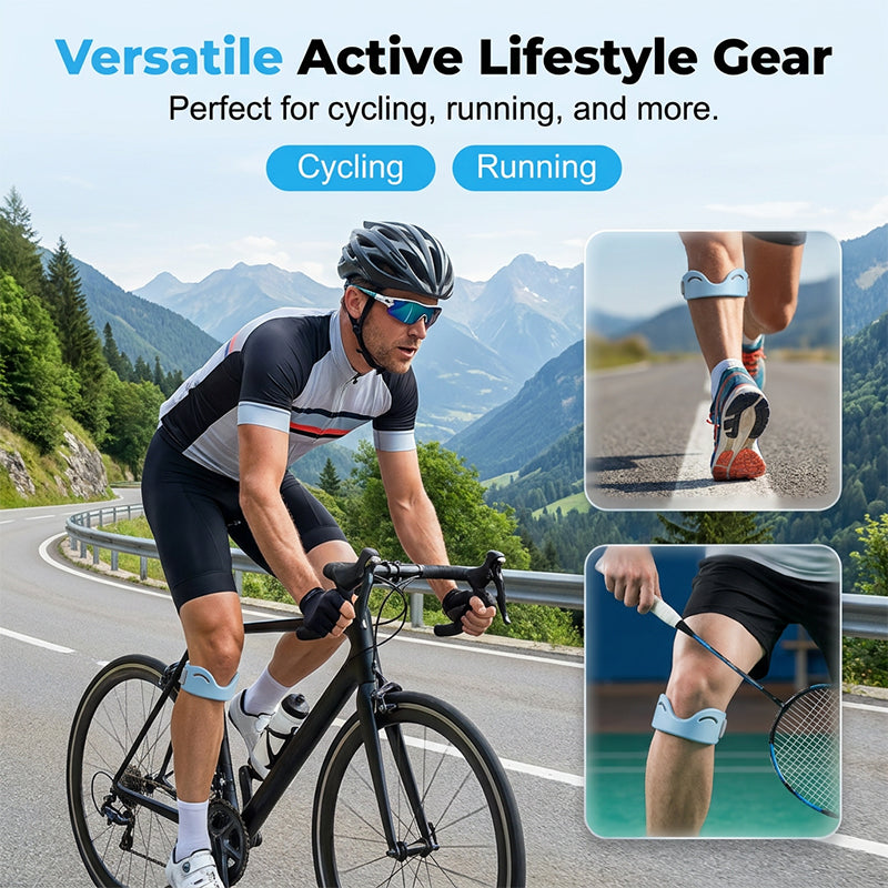 ⏳Time-Limited Special⏰Patella Brace – Silicone, Shock-Absorbing, Breathable, Dual-Buckle 🏃