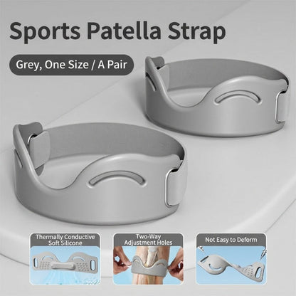 ⏳Time-Limited Special⏰Patella Brace – Silicone, Shock-Absorbing, Breathable, Dual-Buckle 🏃