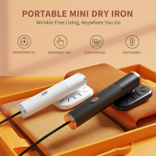 🔌Portable Mini USB Handheld Iron👔 Wrinkle-Free In 30 Seconds!