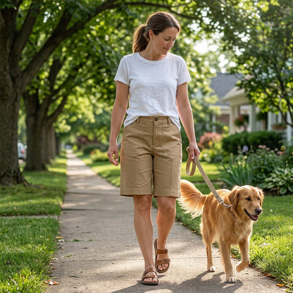 👖 Women's Solid Color Casual Shorts – Comfort Meets Chic!