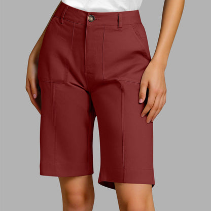 👖 Women's Solid Color Casual Shorts – Comfort Meets Chic!