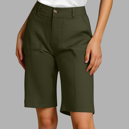 👖 Women's Solid Color Casual Shorts – Comfort Meets Chic!