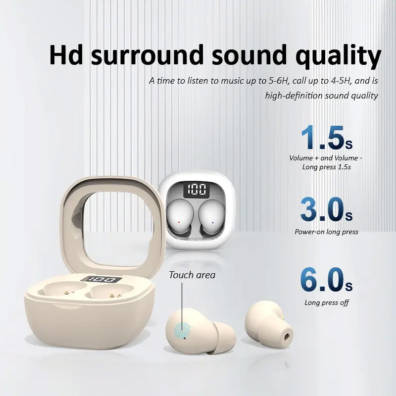 🎧Mini Wireless Earbuds With LED Digital Display Case🎶✨