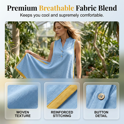 💃✨ Women's V Neck Sleeveless Loose Dress - Cool, Flattering & Effortlessly Stylish