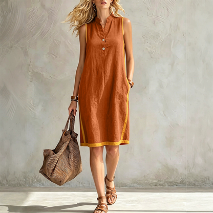 💃✨ Women's V Neck Sleeveless Loose Dress - Cool, Flattering & Effortlessly Stylish