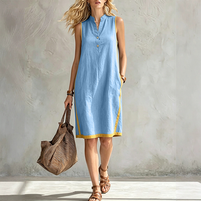 💃✨ Women's V Neck Sleeveless Loose Dress - Cool, Flattering & Effortlessly Stylish