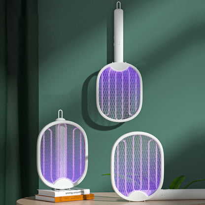 🦟 2-in-1 Foldable Electric Mosquito Swatter⚡ Swat, Zap & Sleep Bite-Free