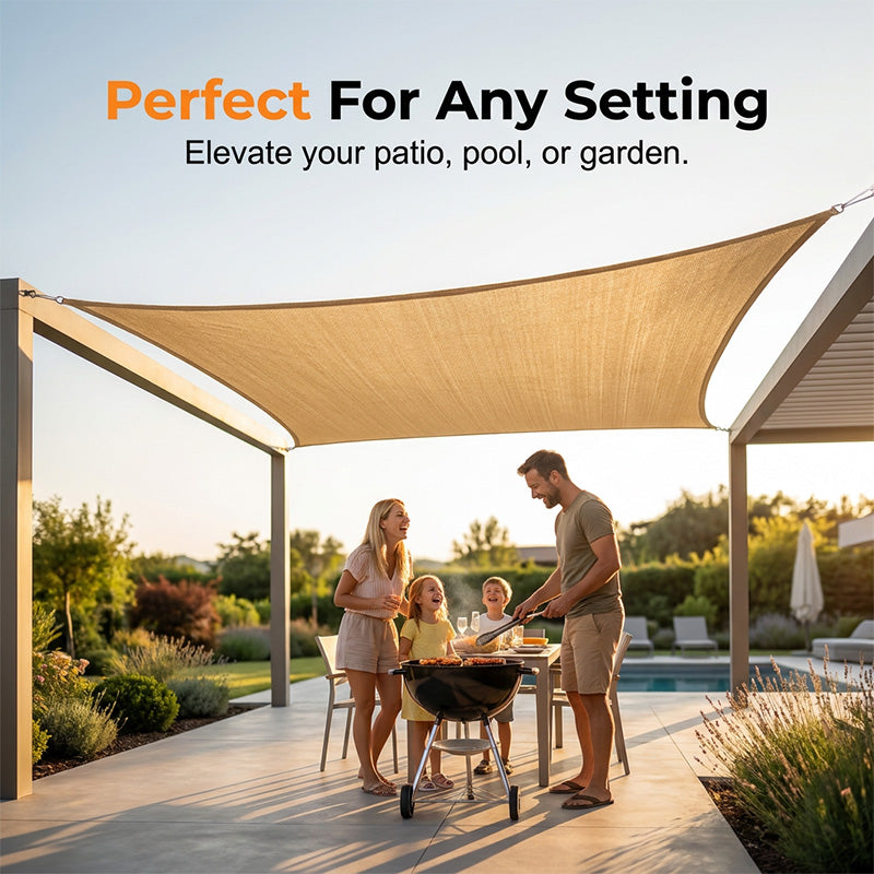 🔥 Summer Sale On Now ☀️✨Outdoor Breathable Sunshade Canopy Net🛡️ Blocks Up To 95% Of UV Rays