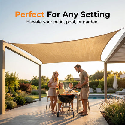 🔥 Summer Sale On Now ☀️✨Outdoor Breathable Sunshade Canopy Net🛡️ Blocks Up To 95% Of UV Rays