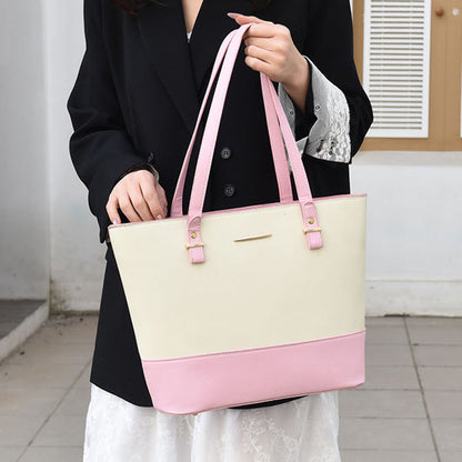 👜4-in-1 Color-Block Tote Bag Set ✨The Handbag Set Every Woman Needs