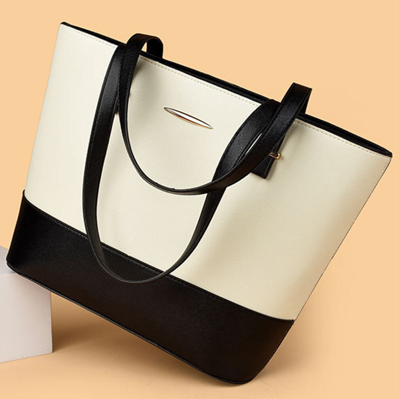 👜4-in-1 Color-Block Tote Bag Set ✨The Handbag Set Every Woman Needs