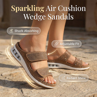 ✨👡Women's Sparkling Rhinestone Wedge Sandals💖 Stylish. Supportive. Seriously Comfortable
