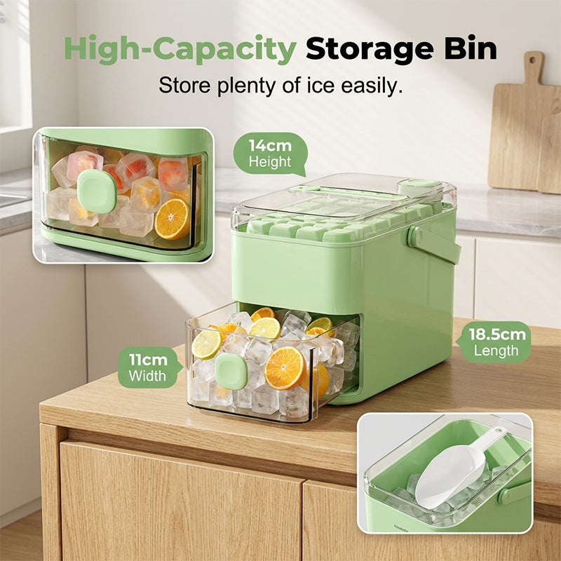 🔥50% OFF NOW! 🧊 Ditch The Struggle. Press Down, Watch The Ice Plopinto The Bin. Zero Effort, Max Ice. 🚀