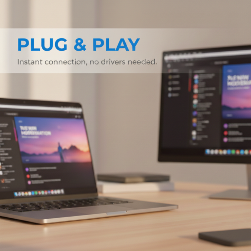🖥️Exclusive 50% OFF | Wireless HDMI Transmitter & Receiver | Plug and Play 1080P/60Hz Screen Mirroring Adapter | Dual Screen for PC, Laptops & PS5⚡