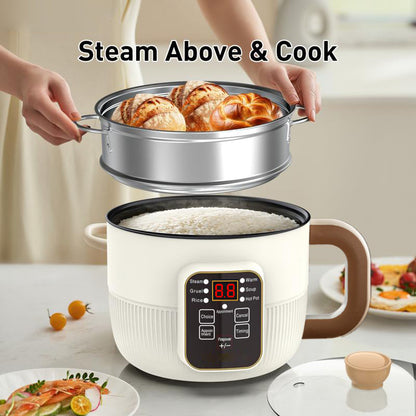 🍲 Multi-Functional Smart Electric Pot – 6 Preset Modes, Delay Timer, Steamer 🍜One Smart Kitchen Helper