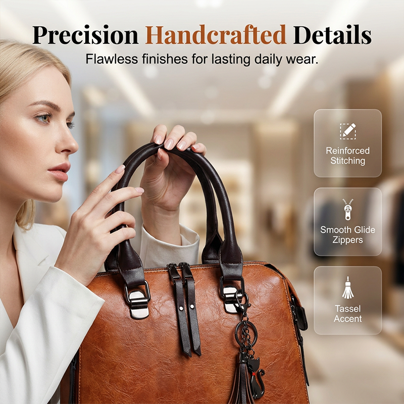 👜Women's PU Leather 4-Piece Handbag Set – Chic, Versatile & Timeless ✨