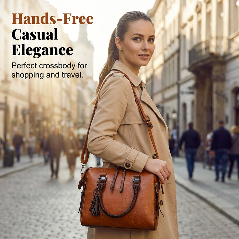 👜Women's PU Leather 4-Piece Handbag Set – Chic, Versatile & Timeless ✨