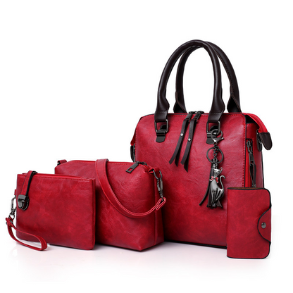 👜Women's PU Leather 4-Piece Handbag Set – Chic, Versatile & Timeless ✨