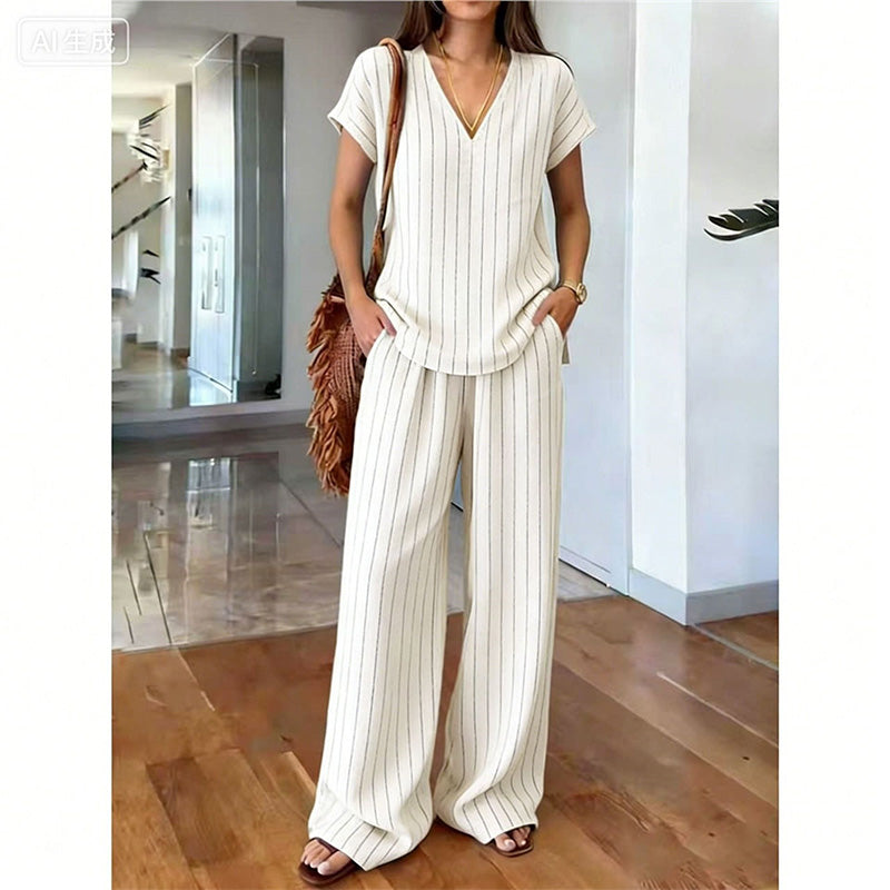 ⏳Zeitlich begrenzter 60% Rabatt⏰Damen Bedrucktes Oberteil & Hose 2-teiliges Set👚👖