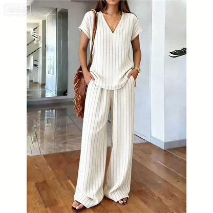 ⏳Zeitlich begrenzter 60% Rabatt⏰Damen Bedrucktes Oberteil & Hose 2-teiliges Set👚👖