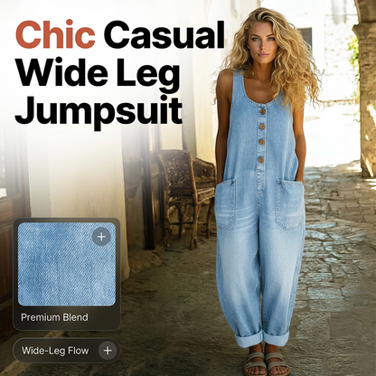 👖Women's Sleeveless Wide Leg Jumpsuit– Relaxed Style, All-Day Comfort✨
