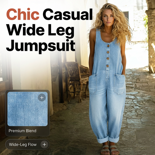 👖Women's Sleeveless Wide Leg Jumpsuit– Relaxed Style, All-Day Comfort✨