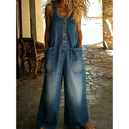 👖Women's Sleeveless Wide Leg Jumpsuit– Relaxed Style, All-Day Comfort✨