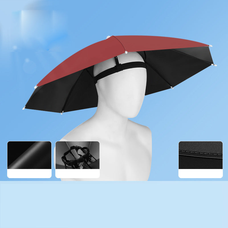 🔥 Limited-Time Sale – Up to 50% OFF💫Lightweight Folding Sun Rain Headwear Umbrella Hat