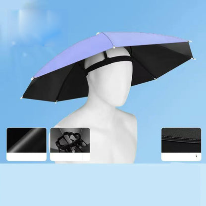 🔥 Limited-Time Sale – Up to 50% OFF💫Lightweight Folding Sun Rain Headwear Umbrella Hat