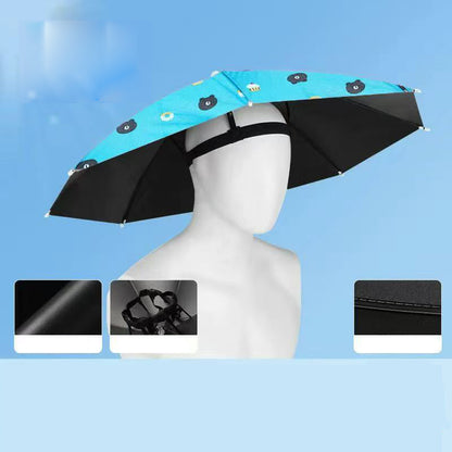 🔥 Limited-Time Sale – Up to 50% OFF💫Lightweight Folding Sun Rain Headwear Umbrella Hat