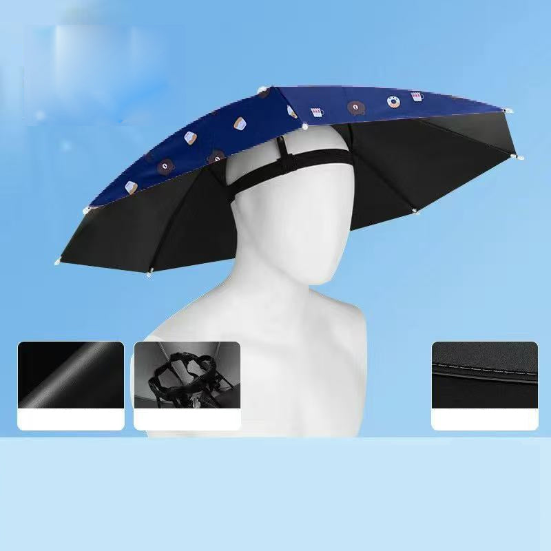🔥 Limited-Time Sale – Up to 50% OFF💫Lightweight Folding Sun Rain Headwear Umbrella Hat