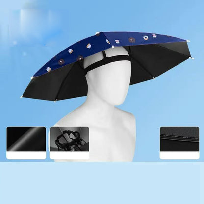 🔥 Limited-Time Sale – Up to 50% OFF💫Lightweight Folding Sun Rain Headwear Umbrella Hat