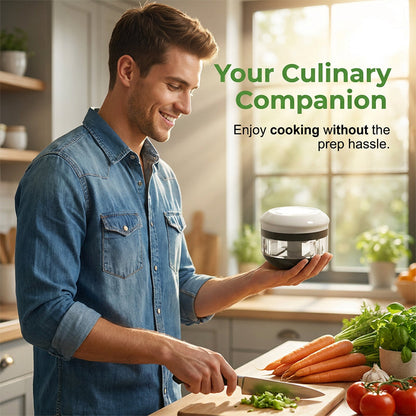 🔪Multi-Functional Manual Twist Garlic Chopper🥕Chop, Mince & Prep in Seconds – No Electricity Needed