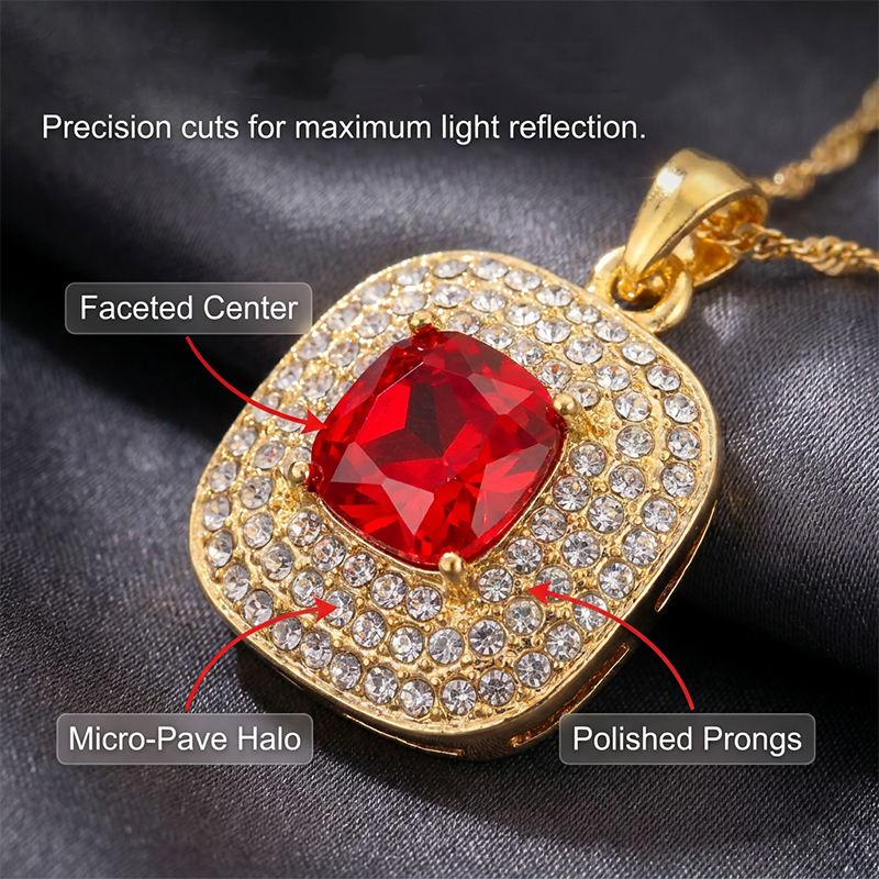 💎Jeden Tag glänzen: Elegantes Schmuckset mit Kristallsteinen✨