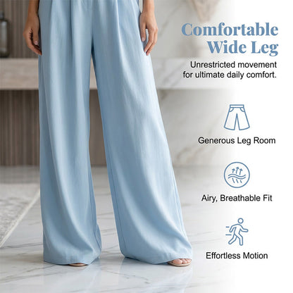 👗✨Effortless Elegance – Women's V-Neck High Waist Wide Leg Jumpsuit💫