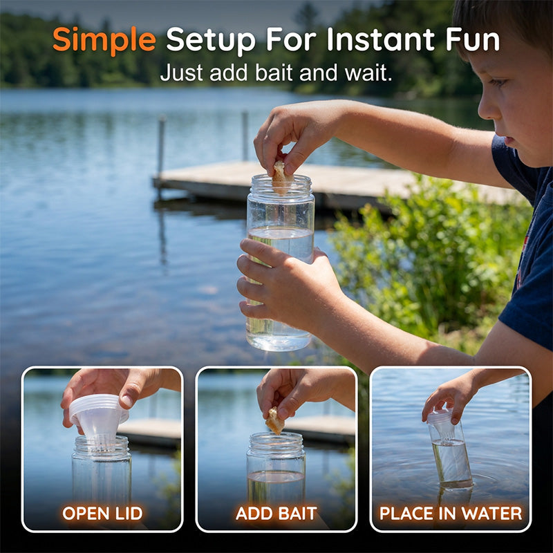 🐟Children Outdoor Adventure Fish Catching Bottle Toy – Explore Nature The Fun Way! 🌊✨