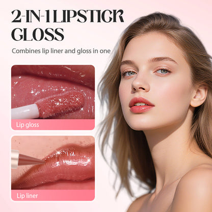 🔥 Zeitlich begrenzter Sale – Bis zu 50 % RABATT💄✨ 2-in-1 Matter Lippenstift & Glänzender Lipgloss💋
