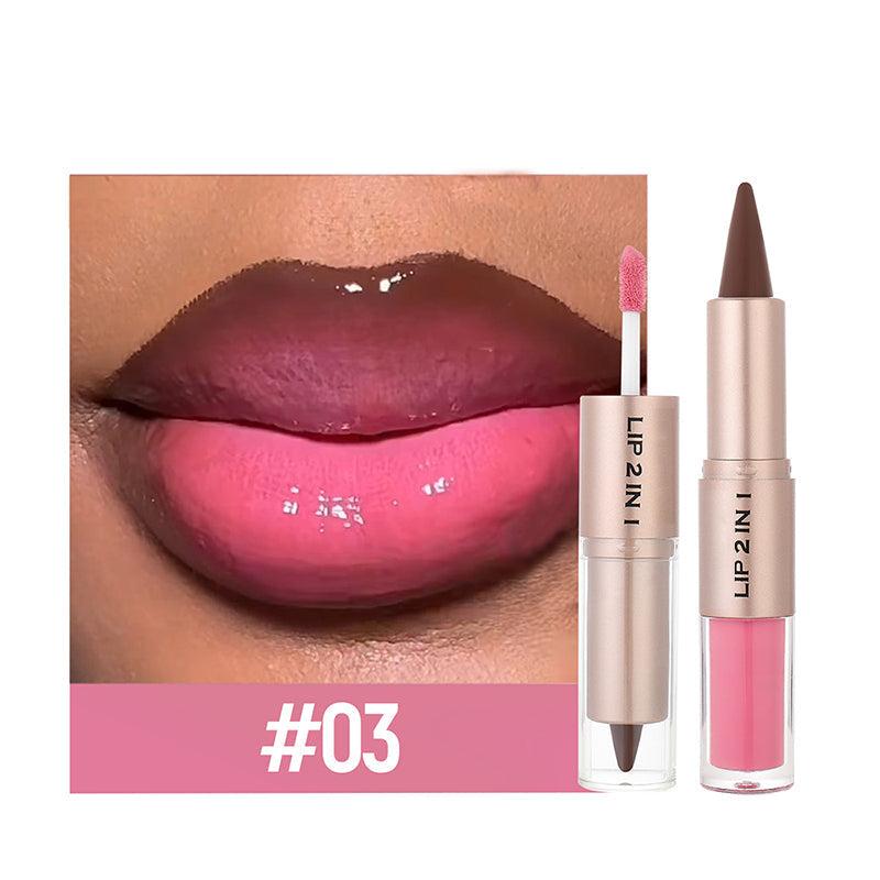 🔥 Zeitlich begrenzter Sale – Bis zu 50 % RABATT💄✨ 2-in-1 Matter Lippenstift & Glänzender Lipgloss💋