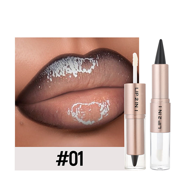 🔥 Zeitlich begrenzter Sale – Bis zu 50 % RABATT💄✨ 2-in-1 Matter Lippenstift & Glänzender Lipgloss💋