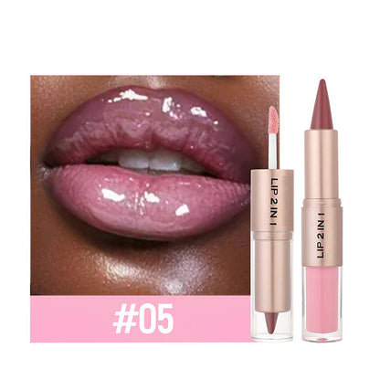🔥 Zeitlich begrenzter Sale – Bis zu 50 % RABATT💄✨ 2-in-1 Matter Lippenstift & Glänzender Lipgloss💋