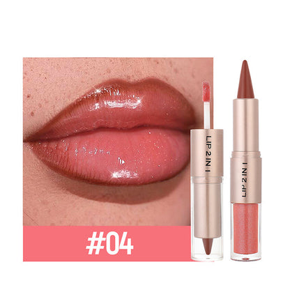 🔥 Zeitlich begrenzter Sale – Bis zu 50 % RABATT💄✨ 2-in-1 Matter Lippenstift & Glänzender Lipgloss💋
