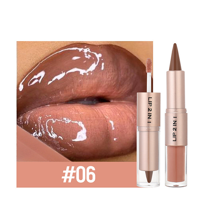 🔥 Zeitlich begrenzter Sale – Bis zu 50 % RABATT💄✨ 2-in-1 Matter Lippenstift & Glänzender Lipgloss💋
