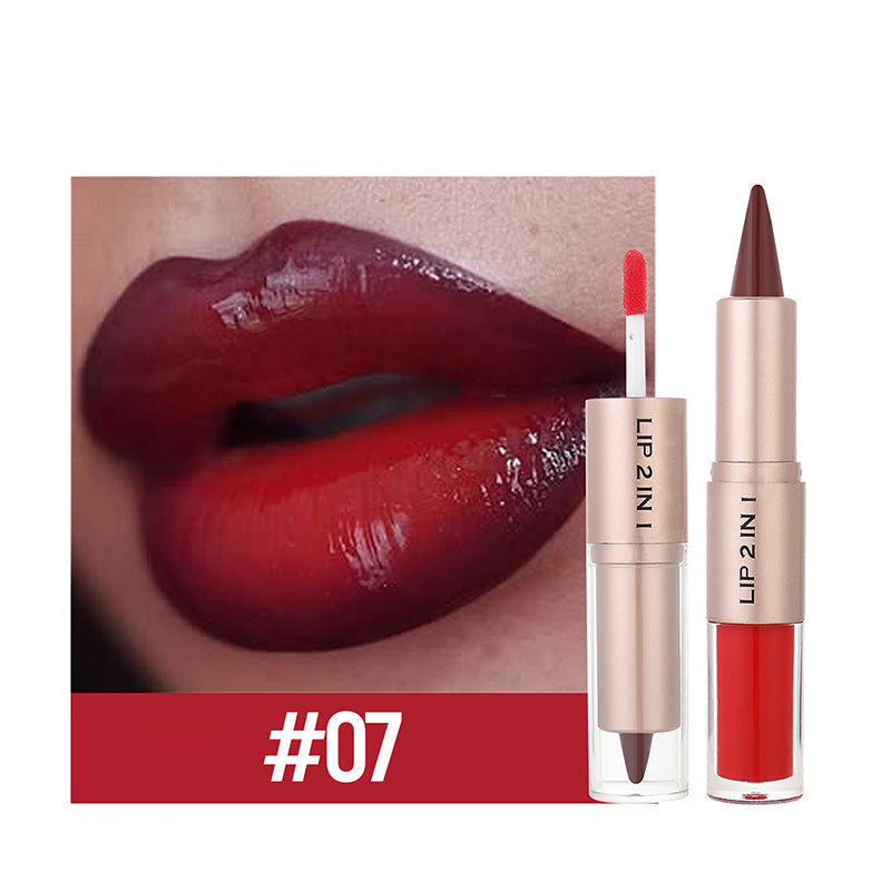 🔥 Zeitlich begrenzter Sale – Bis zu 50 % RABATT💄✨ 2-in-1 Matter Lippenstift & Glänzender Lipgloss💋