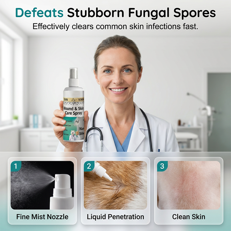 🐾✨Pet Wound and Skin Care Spray for Dogs and Cats - Soothe Cuts & Scrapes In Seconds 🐶💚