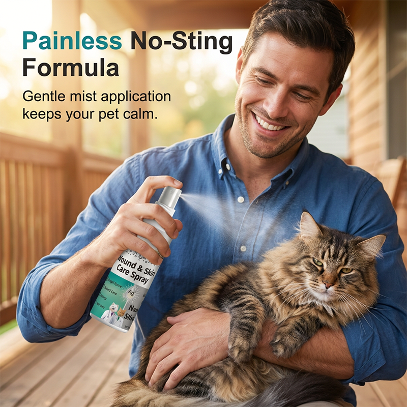 🐾✨Pet Wound and Skin Care Spray for Dogs and Cats - Soothe Cuts & Scrapes In Seconds 🐶💚