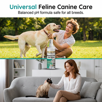 🐾✨Pet Wound and Skin Care Spray for Dogs and Cats - Soothe Cuts & Scrapes In Seconds 🐶💚