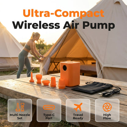 🌊Wireless Turbo Air Pump💨⛺ Inflate Anything In Seconds